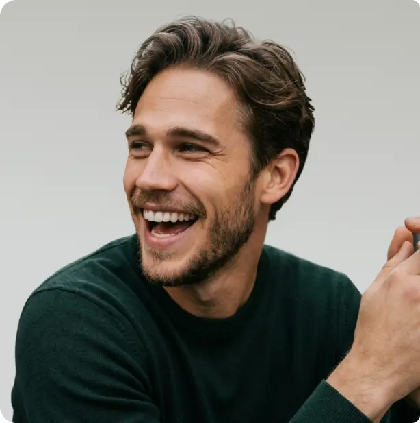 Smiling man