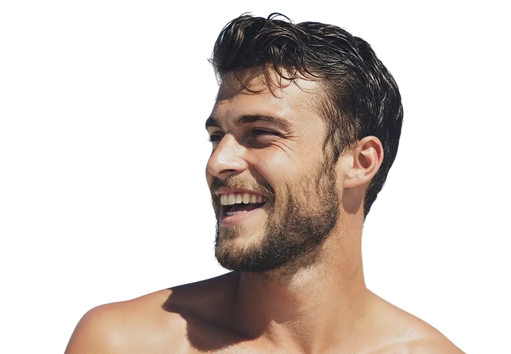 Confident smiling man