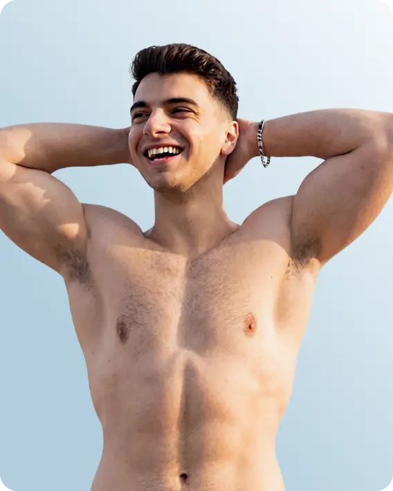 Smiling man confident after ED treatment